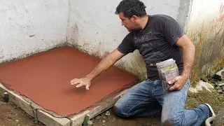 como se hace un piso pulido de color  paso a paso