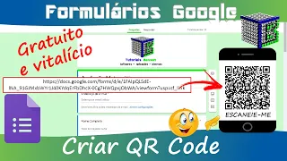 Como criar Qr code da prova online, exercício ou pesquisa do goolge forms gratuito e vitalício