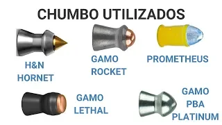 PERFURAÇÃO 2 ,GAMO PBA PLATINUM, GAMO ROCKET, PROMETHEUS, H&N HORNET E GAMO LETHAL