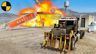 Cars vs Gas Station 😱 BeamNG.Drive