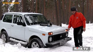 NIVA-TV Drive the snow  test LADA 4x4 1.8 liter 95 hp upgrated