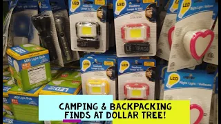 Camping & Backpacking Items at Dollar Tree! | January 2022 Finds