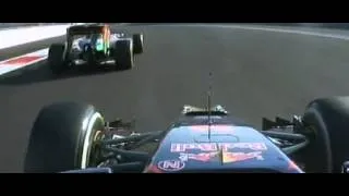 Russian GP - Kvyat overtake Hulkenberg - Квят обогнал Хюлькенберг HD