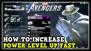 Marvel Avengers Game How to Increase Power Level Up Fast (Max Power Level Tips and Tricks)