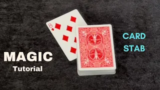 Card Stab - How To Find a Card Without Looking - Easy Magic Card Trick Tutorial