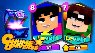 Minecraft: VIRAMOS CARTAS LENDÁRIAS NO CLASH ROYALE! (Chume Universe #13)