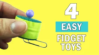 DIY Fidget toy! Viral TikTok fidget toys | 4 Simple & Easy Fidget Toys