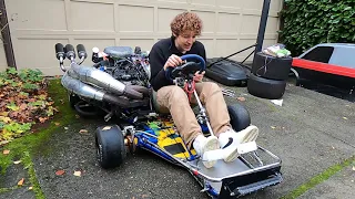 700cc 2 stroke go kart overview