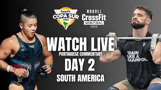 Day 2 South America -- 2023 CrossFit Games Semifinals (Portuguese Commentary)