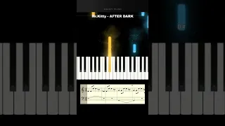 After Dark Mr.Kitty Piano tutorial with sheet #shorts