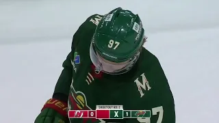 Kirill Kaprizov's first unsuccesful shootout attempt this season vs Devils (11 feb 2023)