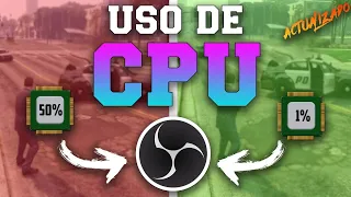 Estas usando MAL OBS si transmites con mucho USO de CPU!!