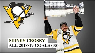 Sidney Crosby (#87) All 35 Goals of the 2018-19 NHL Season