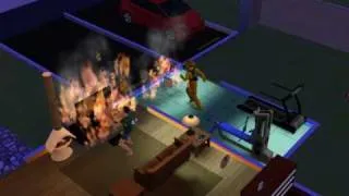 The Sims 3 House Fire