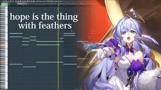 崩壊スターレイルhope is the thing  with feathers piano midi 配布