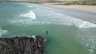 Couple of Cornish Foil waves