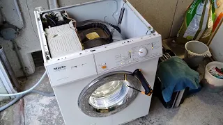 Miele W853 "Höllenmaschine :D", Lagertausch Trommel und Motor