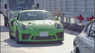 【辰巳PA】スーパーカー加速サウンド/ Supercars sound in Japan. Aventador, GT3RS, F12, Huracan, M4, and more!!