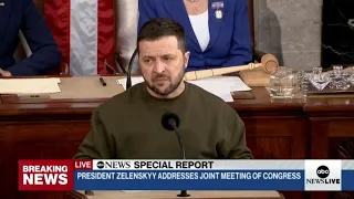 Ukrainian President Zelenskyy addresses Congress in bid to shore up support for his country