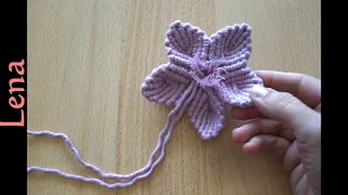 𝗠𝗮𝗰𝗿𝗮𝗺𝗲 with 𝗟𝗲𝗻𝗮 🌸 Makramee Blume selber machen 🌸 Macrame Flower DIY