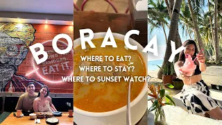 WHERE TO EAT IN BORACAY | 2,500 PESOS BUDGET HOTEL + HIDDEN GEM FOR SUNSET WATCHING | Grasya Quing