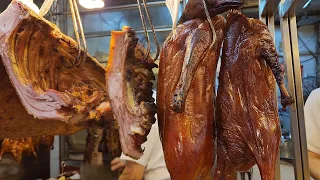 #Hongkong #RoastedDuck StreetFood #BBQPorkCrispy #Pigbelly goose Roasted#Piglet #ASMR #charseiw