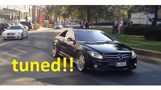 tuned Mercedes-Benz CL63 AMG - loud exhaust sound!