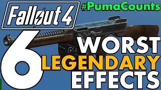 Top 6 Worst Legendary and Unique Weapon Effects in Fallout 4 #PumaCounts