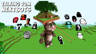 SURVIVAL TALKING TOM ISLAND with JEFF THE KILLER OBUNGA and 100 NEXTBOTS in Minecraft