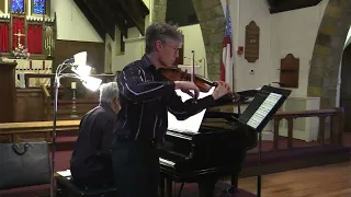 Eric Pritchard, violin, and Carl Banner, piano, perform Sonatas of Bach, Beethoven and Brahms