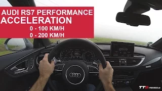 Audi RS7 performance acceleration 0-100 km/h - 4.0 V8 TFSI 605 PS