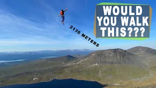 World's Hardest World Record - Full Documentary of Lapporten, Sweden 2.1km Long Highline