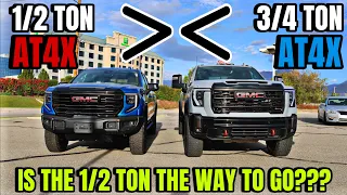 2024 GMC Sierra 2500 AT4X VS Sierra 1500 AT4X: Is The Half Ton The Better Buy???