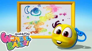 Learn Sprinkle Glitter Art | Best out of Waste | Learning with Wonderballs | Wonderballs Playground