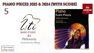 【ABRSM Grade 5 Piano 2023 - 2024】B3: Philomela | Fast and slow tempo