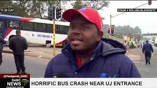 Bus collision near UJ | Metro bus Spokesperson, Goodwill Shiburi