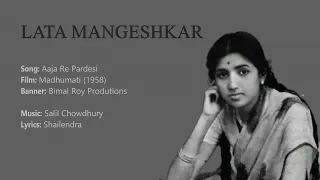 Lata Mangeshkar - Aaja Re Pardesi [from "Madhumati"]