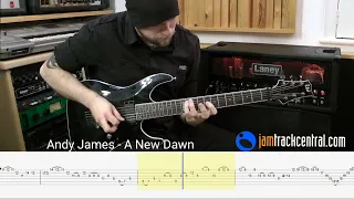 Andy James - A New Dawn [Guitar Tutorial With Tab Animated]