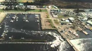 Crescent City Tsunami Aerial View 2 Long 3-11-11