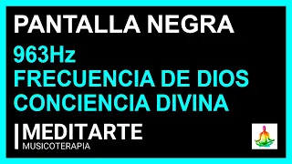 ⚡️ Conectate con la CONCIENCIA DIVINA ⚡️ Subconscientemente mientras Duermes ⚡️ Pantalla negra ⚡️