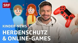 Gaming-Gesetz, Vulkanausbruch auf La Palma & Herdenimmunität | Kinder-News | SRF Kids – Kindervideos