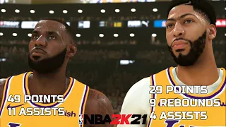 LeBron James And Anthony Davis Highlights vs Golden State Warriors | NBA2K21 ARCADE EDITION