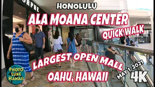Ala Moana Center Short Walk with Music May 1, 2021 Oahu Hawaii Largest Shopping Center