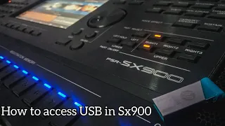 How to access and copy USB files in Yamaha psr sx900 | mad mus |