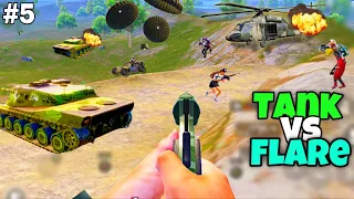 M202 & FLARE Gun Destroyed Tank + Helicopters Enemies😱PAYLOAD 3.0 | Tank Location🧠| PUBG MOBILE #5