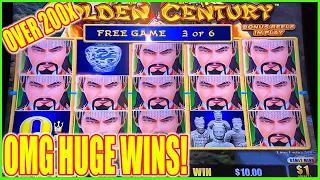 OMG I Knew This Bonus Was Going To Pay HUGE! Golden Century Dragon Link Slot Machine