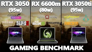 RX 6600m vs RTX 3050 vs RTX 3050ti Gaming Benchmark Test (2023) | Ryzen 7 5800H | @StealthGamerSG