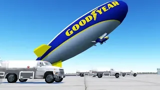 They Let Me Fly the Goodyear Blimp and Immediately Regretted it - Flywings 2018 Flight Simulator