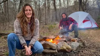 SIMPLE LIFE IN THE FOREST | NOMAD Tent Couple