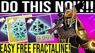 Destiny 2. DO THIS BEFORE RESET! Easy FREE Weekly Fractaline for the Empyrean Foundation Event!